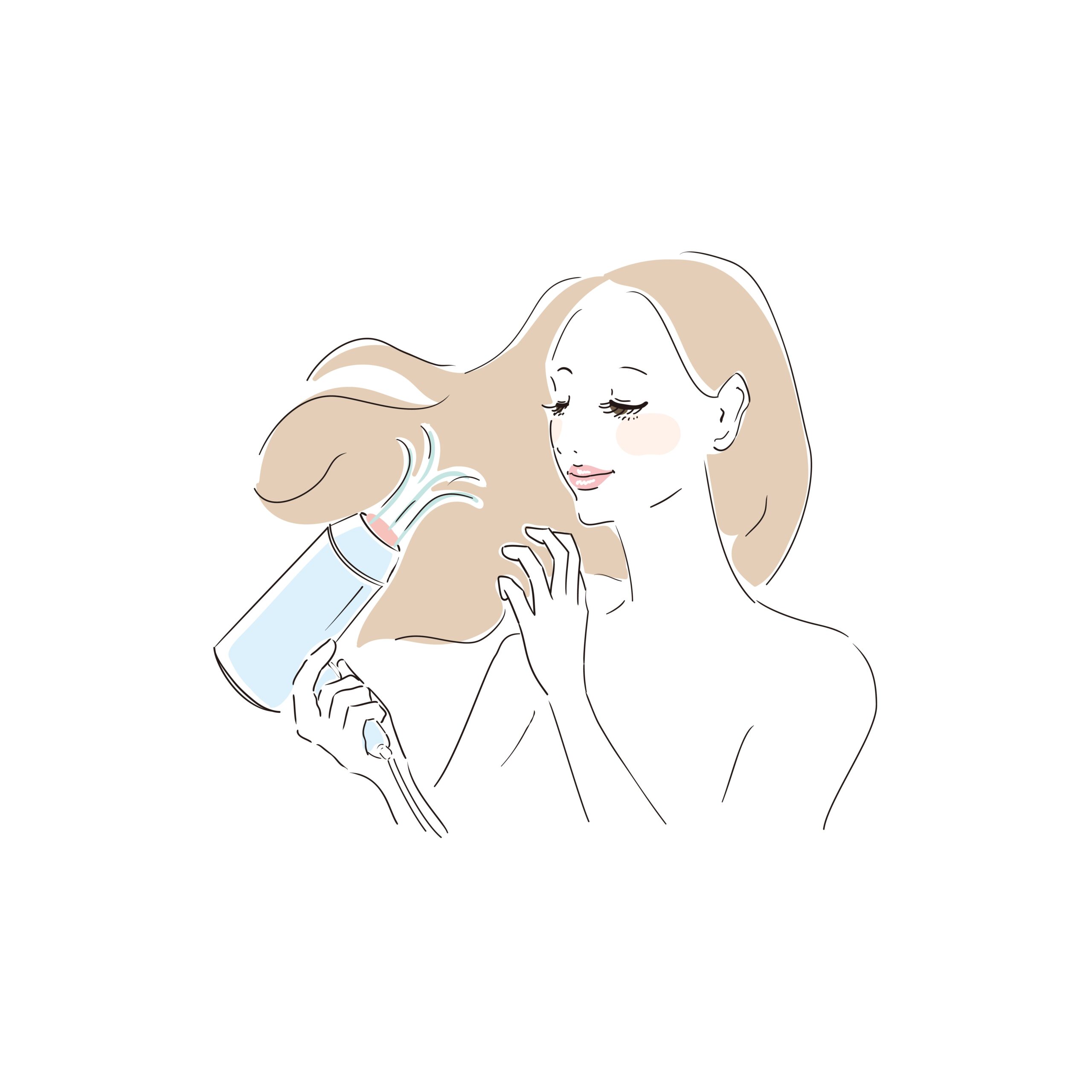 hair care illustration 